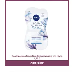 Nivea Good Morning Fresh Skin Gesichtsmaske für morgens oder abends. Erfrischt normale und Mischhaut.