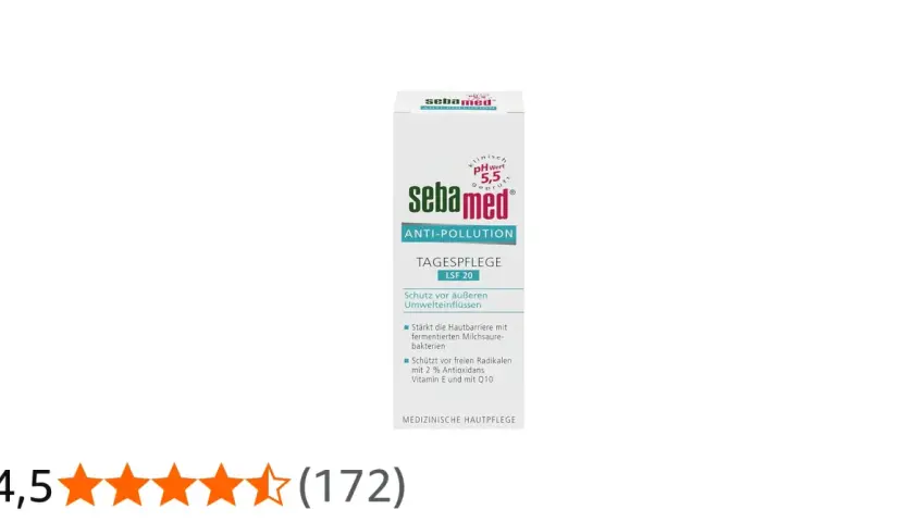Sebamed Tagespflege LSF 20 mit Anti-Pollution-Formel. Schützt vor äußeren Umwelteinflüssen und freien Radikalen.